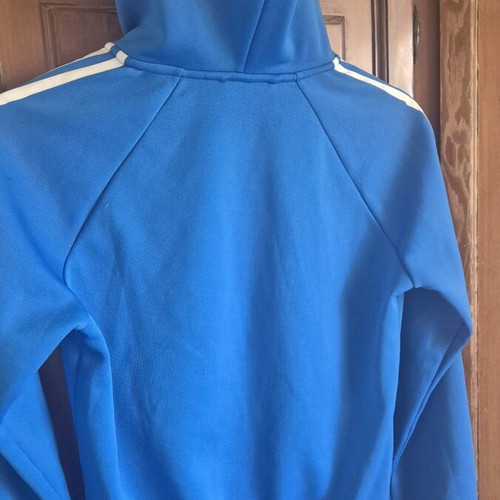 Adidas hoodie jacket used, blue, size M