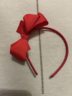 Children's fabric headband red like new from Lapin