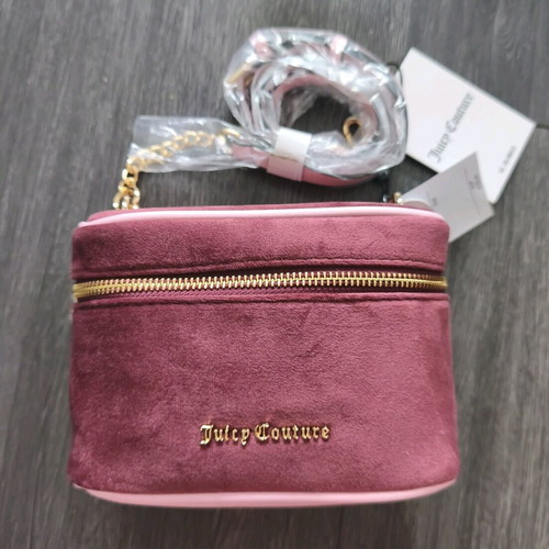 Juicy Couture mini crossbody velvet bordo bag new