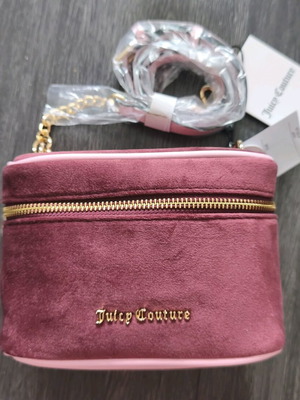 Juicy Couture mini crossbody velvet bordo bag new