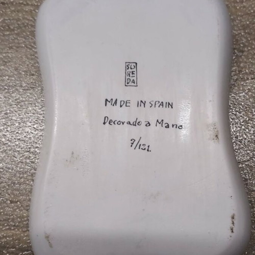 Χειροποίητο κεραμικό διακοσμητικό πιατάκι συλλεκτικό σαν καινούργιο