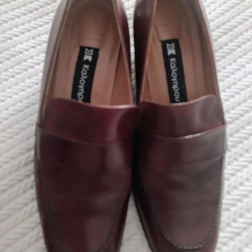 Kalogirou leather women's shoes like new, brown pumps size 37.5