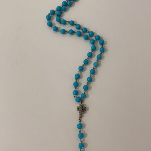 Vintage rosary necklace used