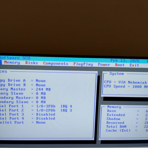 Mini PC Teco TR3540 used with VIA C3 1.0Ghz processor and 256MB compact flash