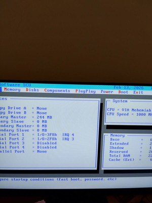 Mini PC Teco TR3540 used with VIA C3 1.0Ghz processor and 256MB compact flash