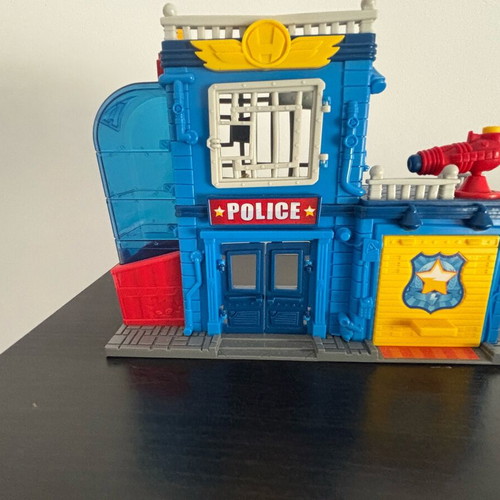 Mega SuperZings Pack with Police Station, Danger Gang Tin & 60+ Figures like new