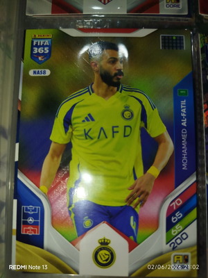 Κάρτα Panini Adrenalyn XL FIFA 365 2026 μεταχειρισμένη, Mohammed Al-Fatil, Al-Nassr FC