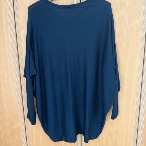 Stefanel women's blouse size M-L blue like new