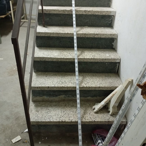 Heavy-Duty Metal Shelves like new with wooden surfaces