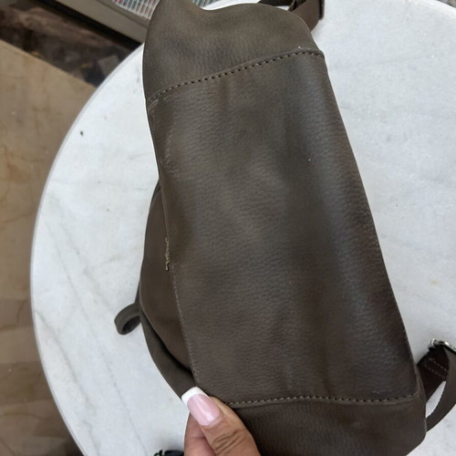 Backpack bag, beige and brown