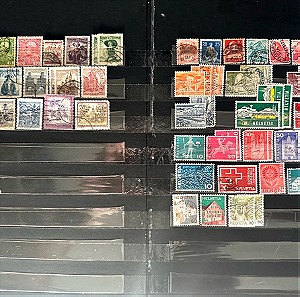 Ξενα γραμματοσημα: 40 γραμματοσημα απο Αυστρια (17) κ Ελβετια (23)