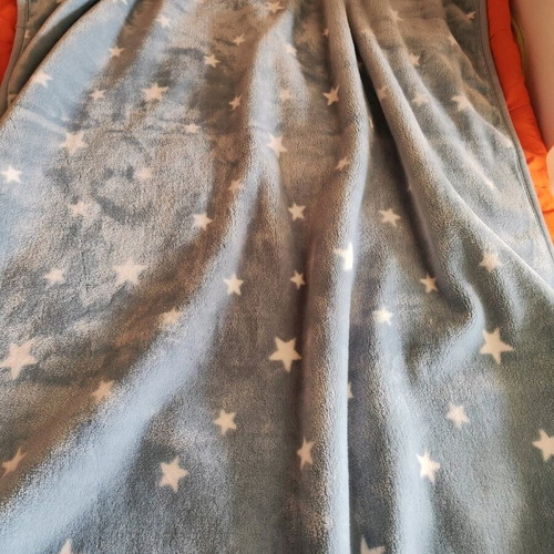 Nef Nef double-sided fleece baby blanket like new