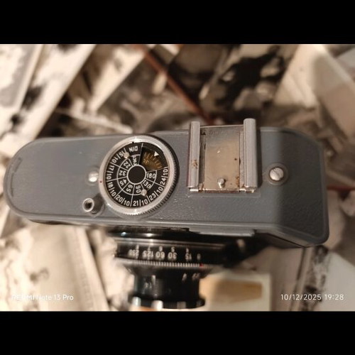 Smena 6 camera used, 60-year-old vintage with leather case