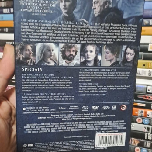 Game of Thrones Season 6 DVD with English subtitles