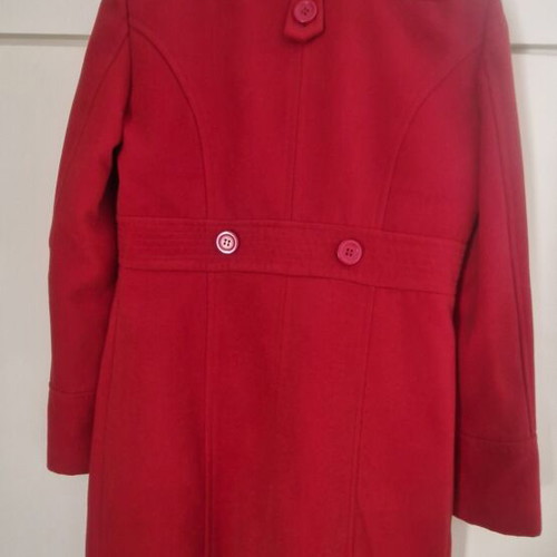 Women's red coat like new, size S