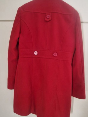 Women's red coat like new, size S