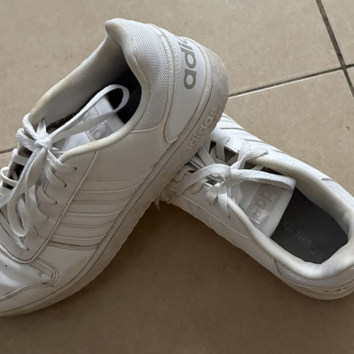 Adidas white sport sneakers size 44