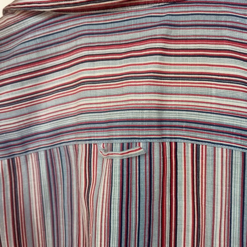 Armani Jeans linen shirt colorful striped size L like new