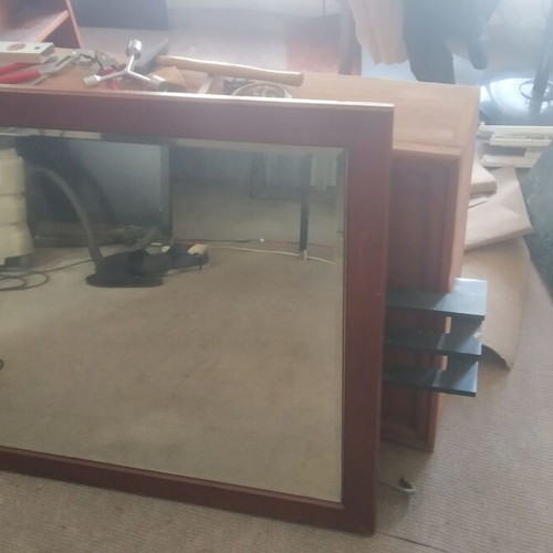 Large mirror cherry wood like new