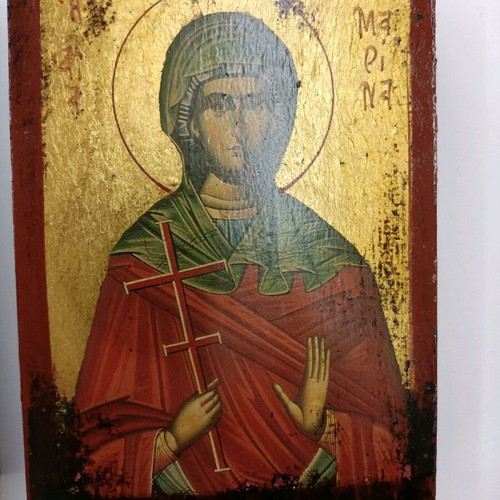 Εικόνες αγίων σε ξύλο, σετ 6 τεμαχίων, καινούργιες, 9x12,5 εκ.