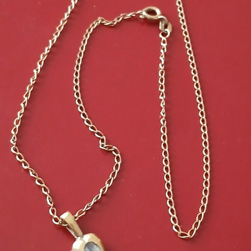 Gold plated silver 925 necklace 42 cm like new