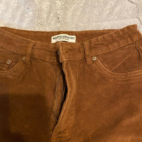 Pull & Bear corduroy pants like new, brown, size M