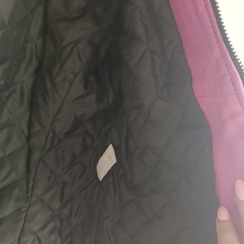LIST genuine leather biker jacket color block M 46