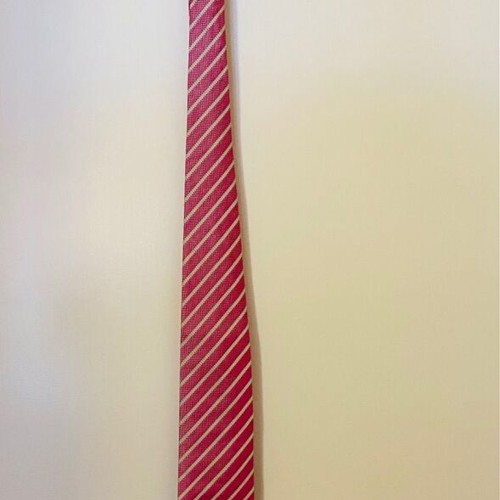 The Bostonians Silk Tie new, gray and pink