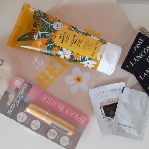 Beauty & Travel Essentials Pack with Hei Poa, Lancôme, Fusion Meso, La Vie En Rose
