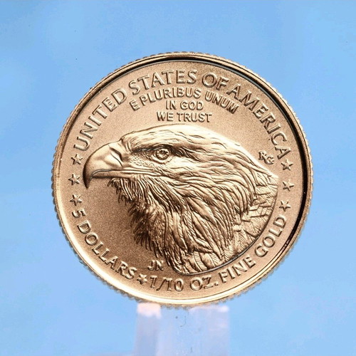 American Eagle Gold Coin 2022 1/10 oz Fine Gold Type 2 new