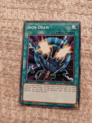 Yu-Gi-Oh Iron Draw card like new