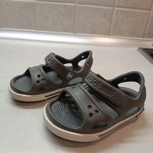 Baby Crocs C4 like new, black