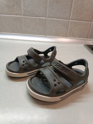 Βρεφικά Crocs C4 σαν καινούργια, μαύρα