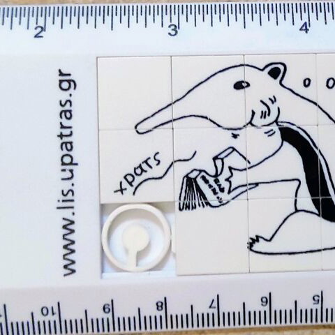 Geometric drawing tools set like new, Kangaro logarithmic ruler 30 cm
