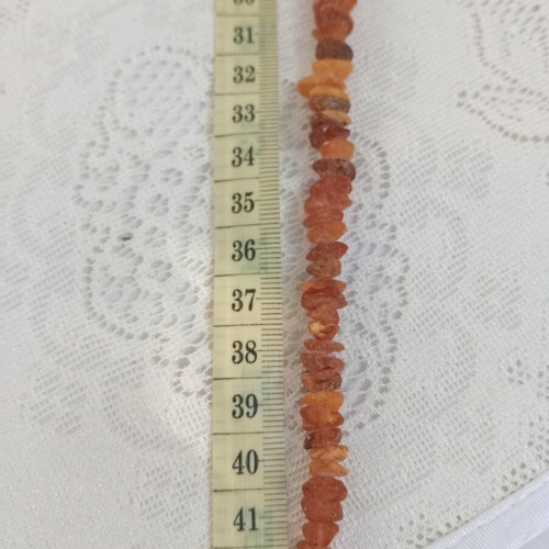 Amber necklace vintage 1970's handmade, like new, multicolor