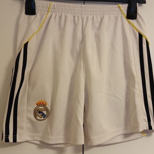 Real Madrid boys' shorts used, white, size S