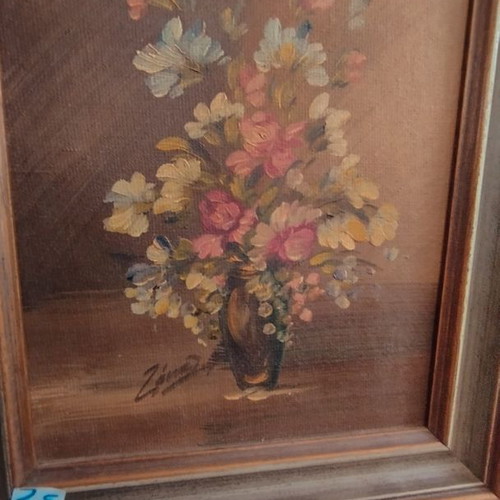 Painting Flowers in Frame like new