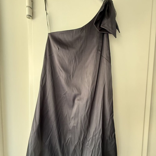 Milk & Honey blue black evening dress used, size M