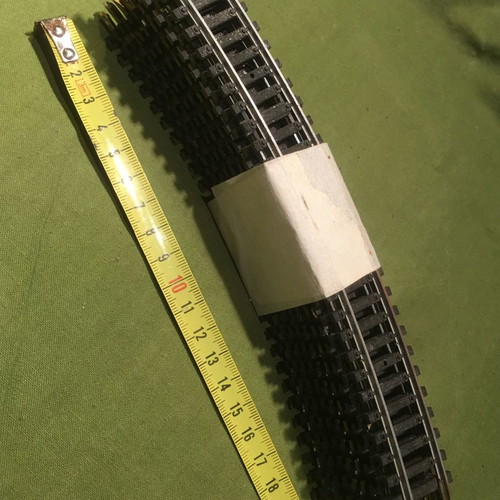 Jouef curved rails code 870 used, pack of 10, HO scale 1/87