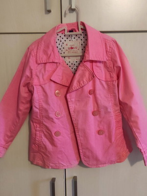 Παιδικό πανοφώρι Mexx Fashion ροζ σαν καινούργιο, καπαρτίνα κοντή για κορίτσια