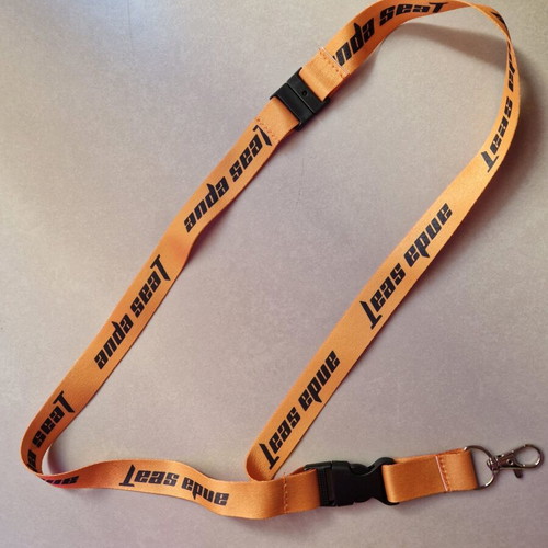 Anda Seat lanyard keychain, orange and black