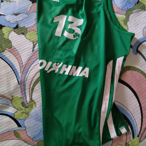 Panathinaikos Basketball Jersey 2011-12 Dimitris Diamantidis #13 Adidas Authentic 3XL
