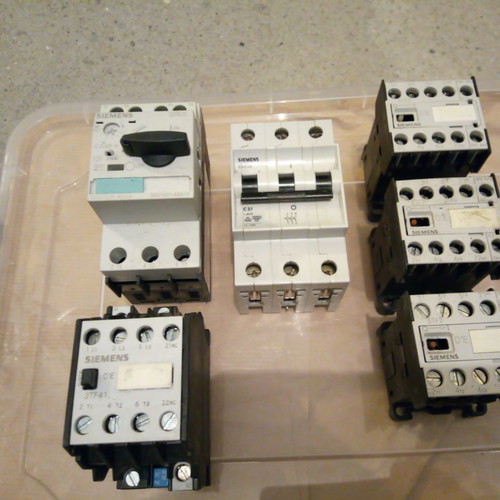 Siemens motor relays and switches used, functional