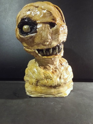 Mummy bust made of clay new