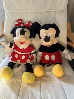 Micky and Minnie Mouse plush toys