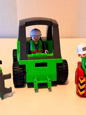 Playmobil 3003 Forklift μεταχειρισμένο, 6 φιγούρες, μικρό ανυψωτικό όχημα