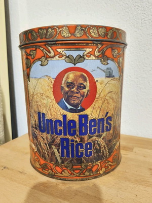Vintage μεταλλικό κουτί Uncle Ben's μεταχειρισμένο