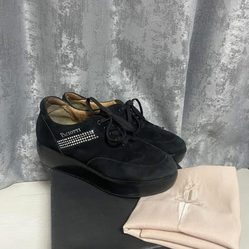 4US Cesare Paciotti suede sports sneakers with Swarovski stones used, size 39