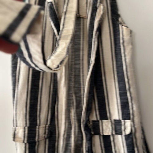 Sleeveless vest with belt and side openings, used, JusTop