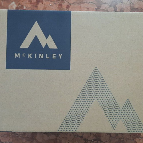 McKinley Toronto Mid AQX hiking boots like new, size 37, blue-orange